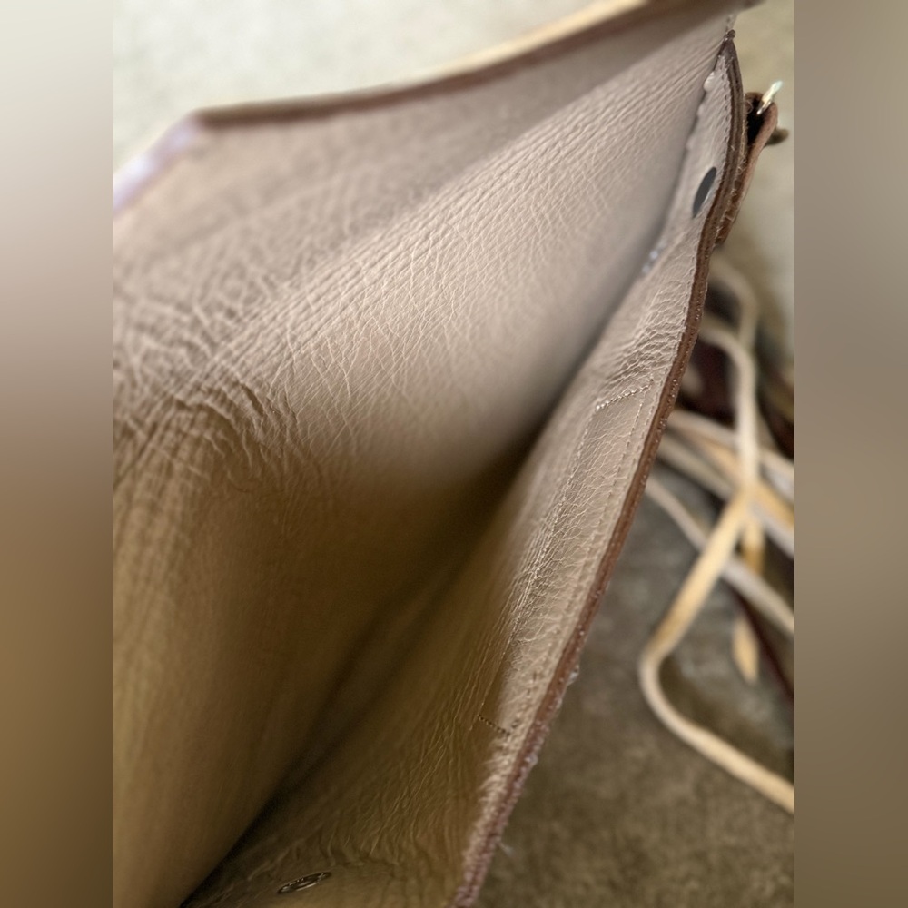 Re-Ride Stories cowhide clutch - Picture 3 of 7
